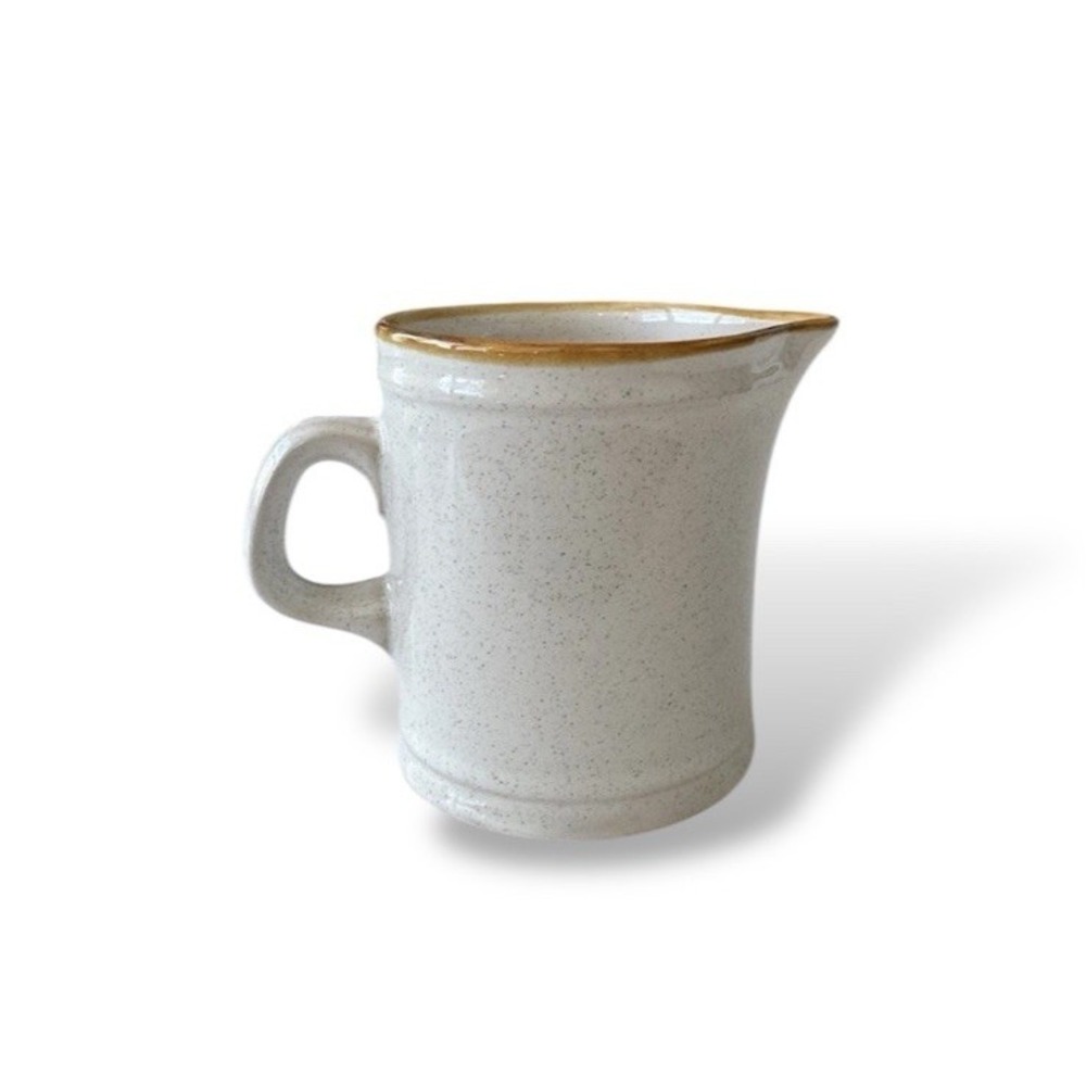 Nikko Color Stone Stoneware Japan Creamer Small Pitcher 70s 80s Boho Kitchen